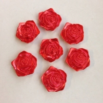Розы большие 18 мм упаковка 10 шт красные