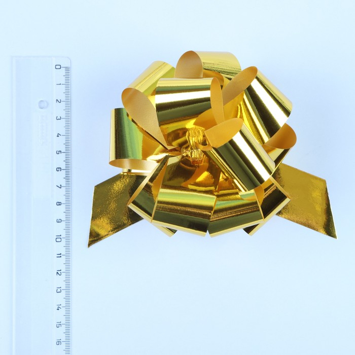 Бант-шар  2 см металлик, цвет золото 1 шт